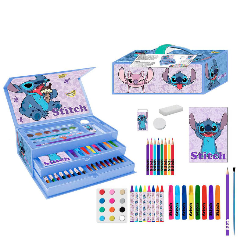 Mallette de papeterie à colorier Disney Stitch ⋆ Lucky Geek